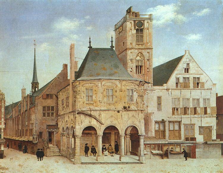 Pieter Jansz Saenredam The Old Town Hall in Amsterdam oil painting image
